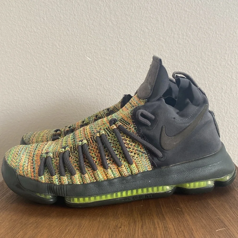 Nike Zoom KD9 Elite Limited Edition Multicolor Basketball Shoes, Men’s 8